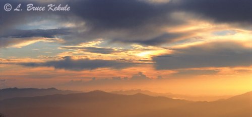 Sunset over Doi Inthanon