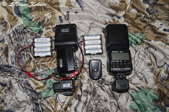 Nikon SB-80 and SB-28 flashes with 'Easy' FM Radio transmitter and receivers
