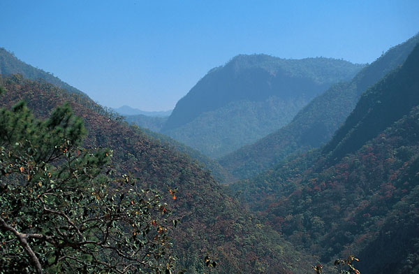 Mountains in the North in Mae Hong Son province